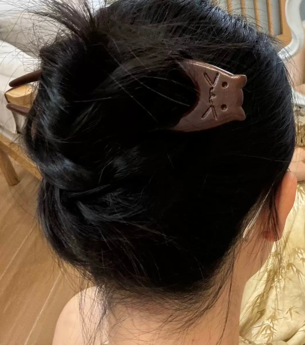 Kitty Cat Hair Fork