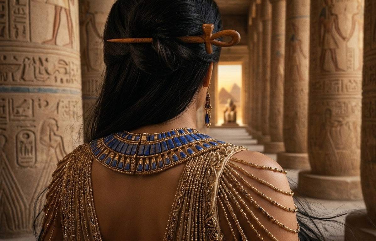 Ankh hair pin