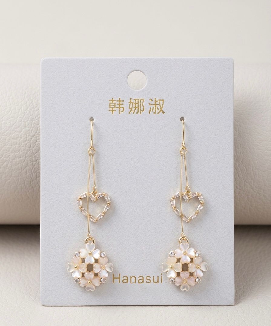 Rose garden earring