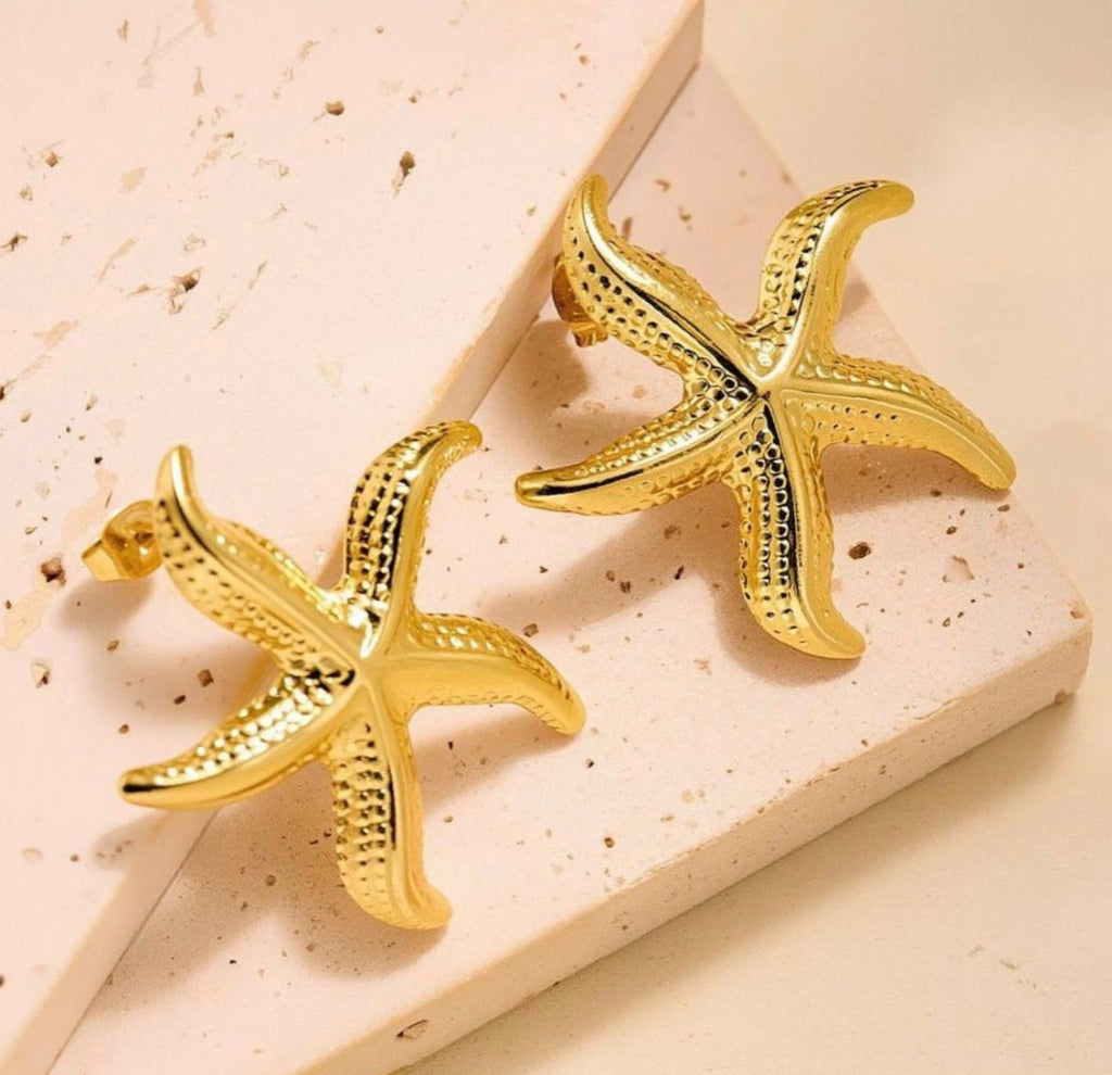 Sea star earrings